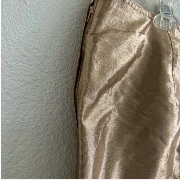 Samantha Pleet High Rise Gold Metallic Pants NWT - Picture 2 of 6
